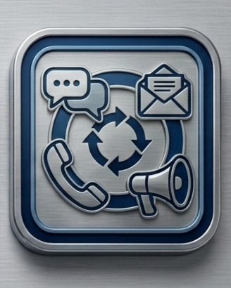 Customer communication workflow icon